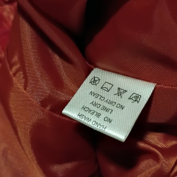 Erin Textured Red Button-Up Jacket Woman Size S - Picture 4 of 7